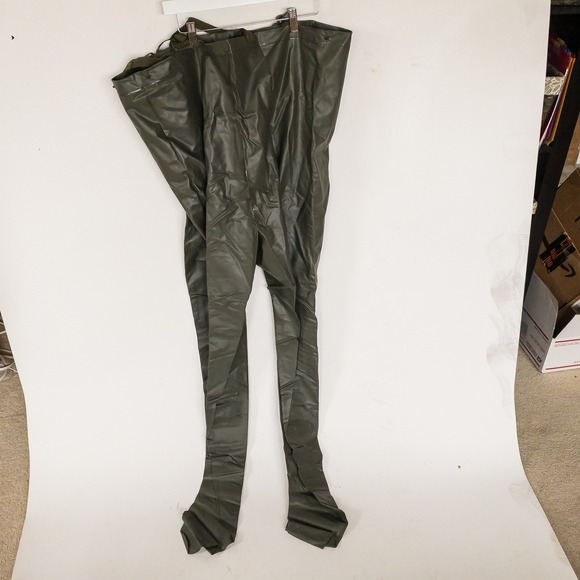 LL Bean Vintage Military issue Rain Jacket Anorak Olive Green Hooded Fragile - Picture 16 of 16